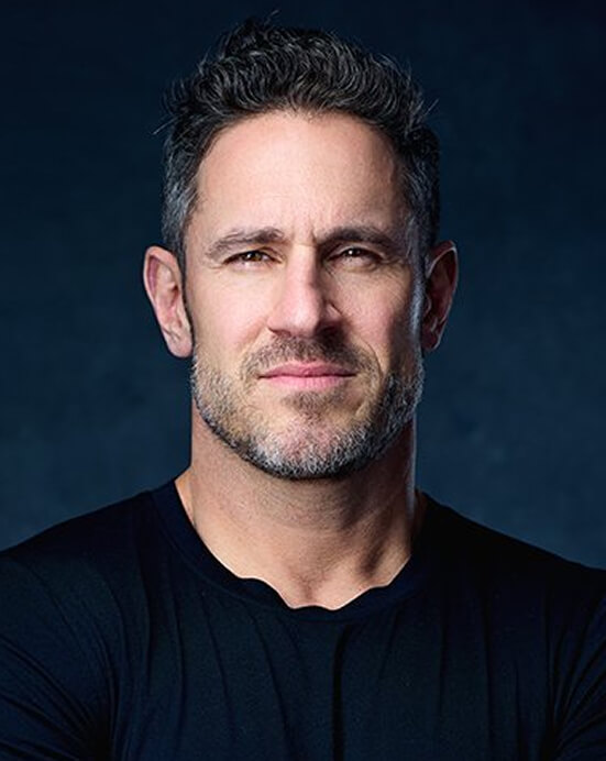 Celebrity trainer Don Saladino sharing insights on the connection between body strength and golf performance.